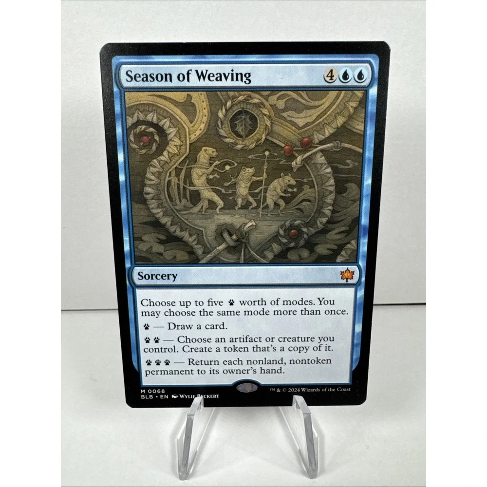 Season of Weaving MYTHIC Enchantment #68 Bloomburrow BLB Magic the Gathering LP
